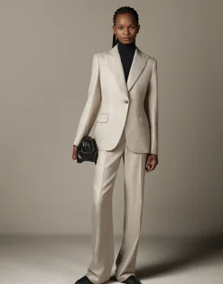 Bamboo Viscose Twill Single Button Blazer