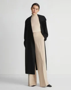 Camel Hair Oversized Trench Coat