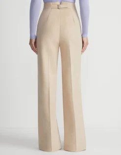 Camel Hair Thames Wide Leg Pant