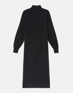 Cashmere Blouson Sleeve Dress