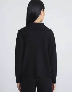 Cashmerino Half Zip Sweater