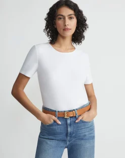Cotton Rib Crewneck T-Shirt