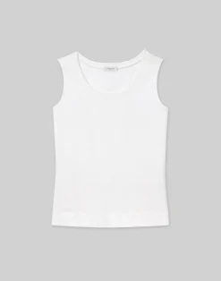 Cotton Rib Scoop Neck Tank