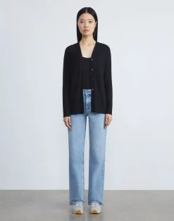 Fine Gauge Cashmere V-Neck Cardigan