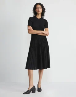 Finespun Voile Ribbed Knit Top