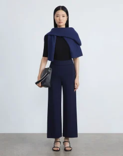 Finespun Voile Ribbed Short Sleeve Sweater