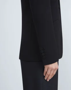 Finesse Crepe Cutaway Blazer