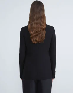 Finesse Crepe Cutaway Blazer
