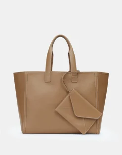 Grained Calfskin Leather Postmark L Tote