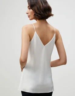 Lightweight Sandwashed Silk Bias Tank