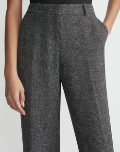 Marled Linen Basketweave Gates Pant