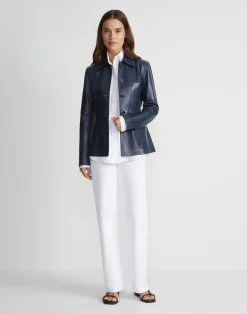 Nappa Leather Tailored Chore Jacket
