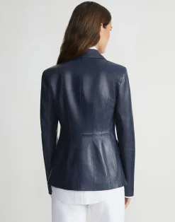 Nappa Leather Tailored Chore Jacket