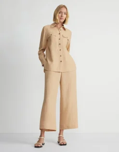 Organic Linen Shirt Jacket