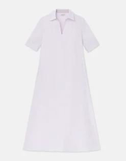 Organic Linen Short Sleeve Popover Dress