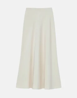 Organic Silk Stretch Crepe De Chine Bias Skirt