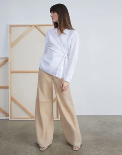 Paperfine Suede Thames Wide Leg Pant