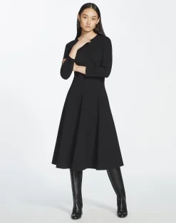Punto Milano Flared Midi Dress