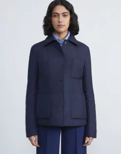 Recycled Poly Quilted Tailored Chore Jacket