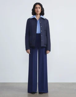 Recycled Poly Quilted Tailored Chore Jacket