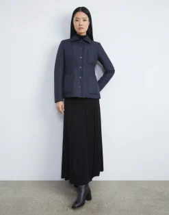 Recycled Poly Quilted Tailored Chore Jacket