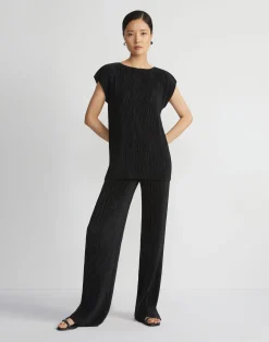 Recycled Poly Satin Plissé Parkside Pant