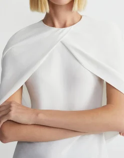 Responsible Finesse Crepe Convertible Shawl Blouse