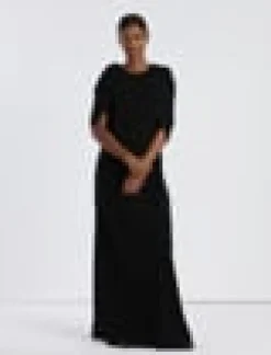 Responsible Finesse Crepe Convertible Shawl Gown