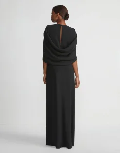 Responsible Finesse Crepe Convertible Shawl Gown