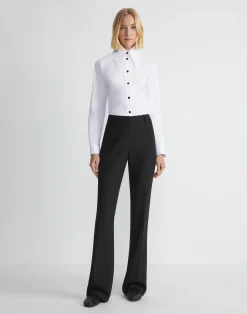 Responsible Wool Double Face Waldorf Flared Pant
