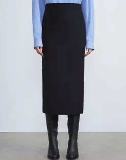 Responsible Wool Double Face Pencil Skirt
