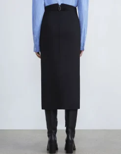 Responsible Wool Double Face Pencil Skirt
