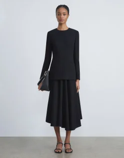 Responsible Wool Nouveau Crepe Collarless Jacket