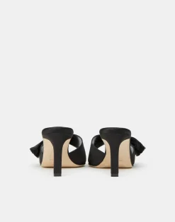 Satin Heeled Mule