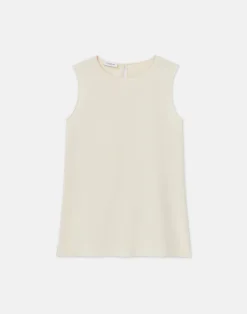 Silk Crepe De Chine Sleeveless Blouse