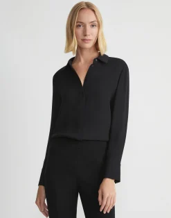 Silk Georgette Button Blouse
