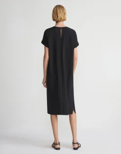 Silk Stretch Georgette T-Shirt Dress