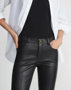 Silky Stretch Nappa Leather Mercer Pant