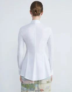 Stretch Cotton Fit & Flare Shirt