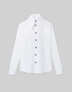 Stretch Cotton Snap Front Shirt