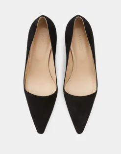 Suede Heeled Pump