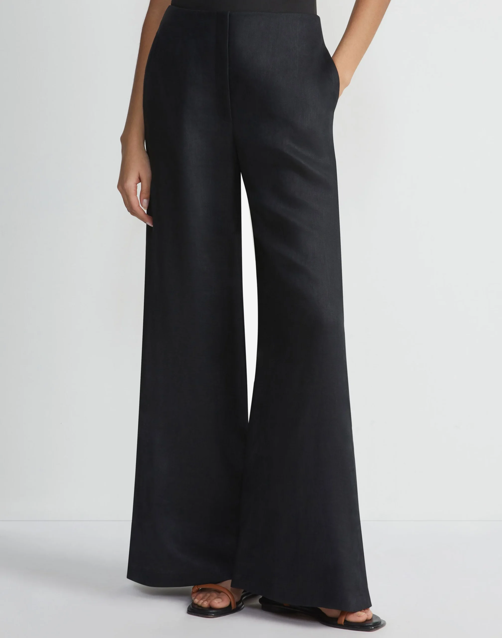 Vintage Linen Franklin Split Wide Leg Pant