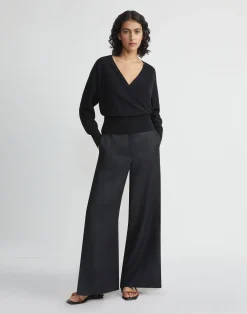 Vintage Linen Franklin Split Wide Leg Pant