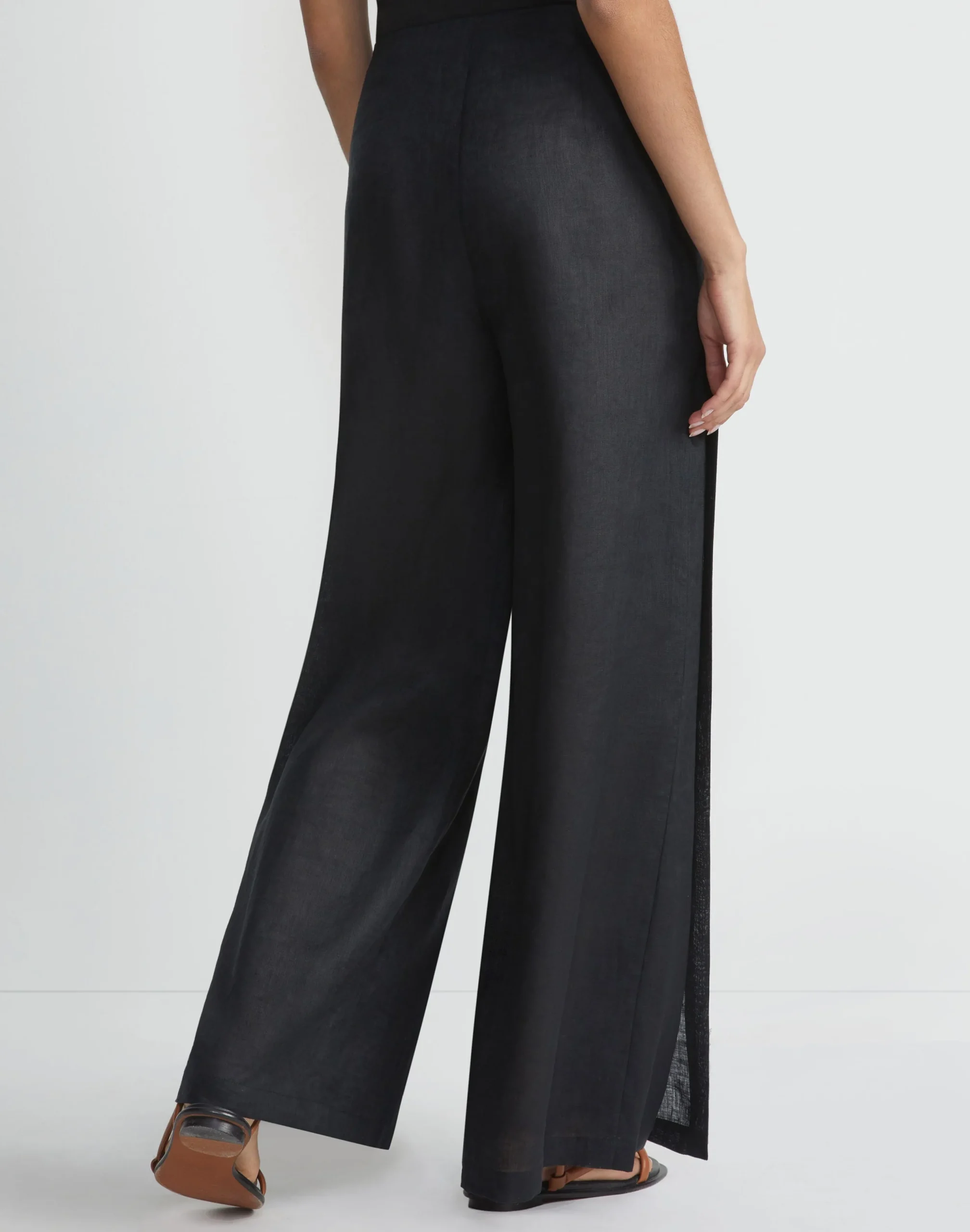 Vintage Linen Franklin Split Wide Leg Pant