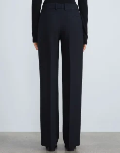Wool-Silk Crepe Sullivan Pant